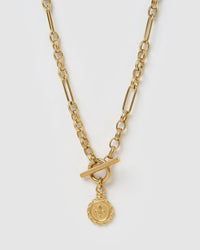 Fleur De Lis Gold Necklace