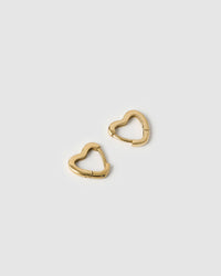 Sweetheart Gold Earrings - Small