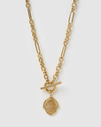 Delilah Spinner Necklace - Rose Quartz