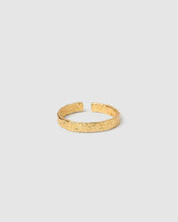 Eros Gold Textured Ring - Small