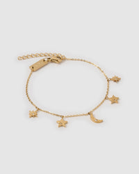 Moondust Gold Charm Bracelet
